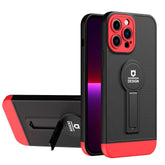 iPhone 12 Pro Case With Small Tail Holder - Black+Red